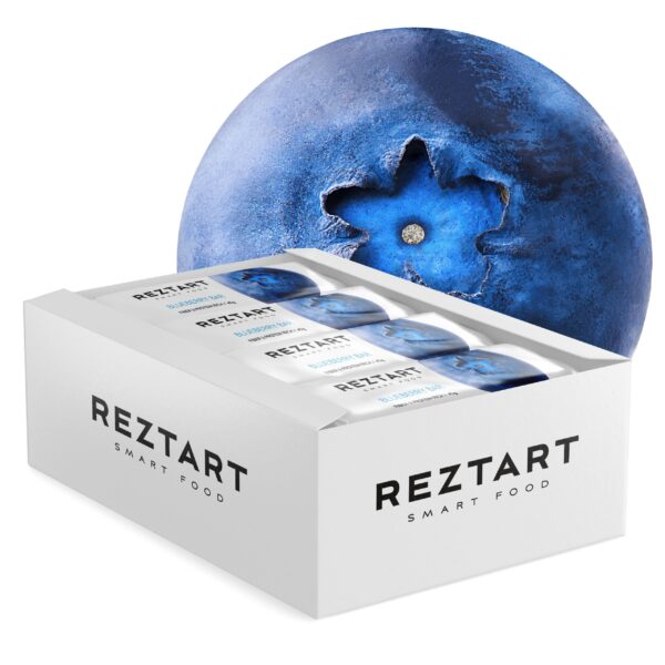 Reztart Proteinbar med NGC®, med smak av Blåbär, 12-pack