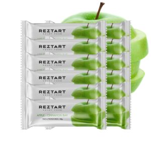Reztart Proteinbar med NGC®, med smak av Äpple & Kanel, 12-pack