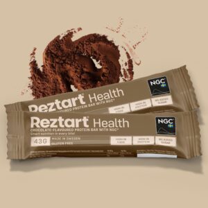 Reztart Proteinbar med NGC®, med smak av Choklad, 43 g