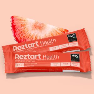 Reztart Proteinbar med NGC®, med smak av Jordgubb, 43 g